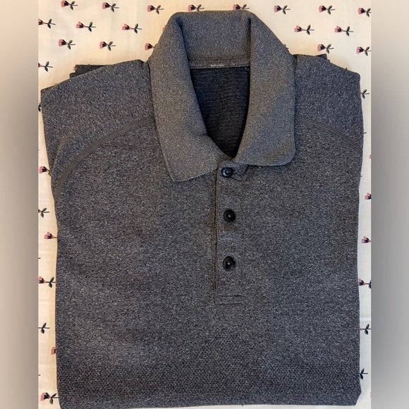 lululemon athletica Other - Lululemon Metal Vent Tech Performance Polo – Gray – Men’s Size M – EUC